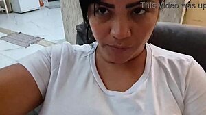 trainer smells sweaty pussy fills gym slut creampie