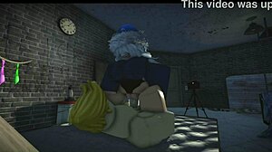 roblox monster cock fucks big tits bitch pussy hard