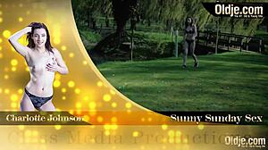 Fat Grandpa Licks Then Pounds Young Pussy Outdoors