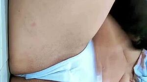 kaithsaumeth fingers her tight colombian pussy