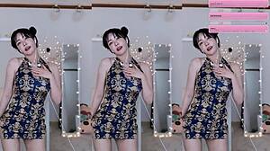 KOREAN TWITCH SLUT DANCES WITH MASSIVE ASIAN TITS BOUNCING!