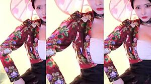 KOREAN TWITCH SLUT DANCES WITH MASSIVE ASIAN TITS BOUNCING!