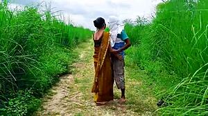 i hiked into the jungle with this beautiful desi bhabhi for hot outdoor sex