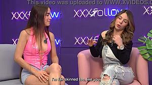 karolin gomez natural tits teen talks first porn then hardcore fucked by pipe boy