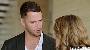 Tushy blonde milf Charlie Forde squirts fountain in anal!