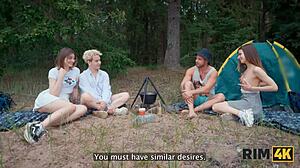 Rim4k Wives Swap Rimming Anal Forest Fuck!