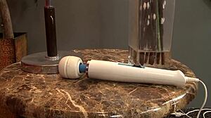 we climax hard together as mature friend sits on me with vibrator buzzing snatch