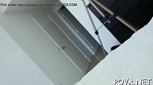 nasty petite teen playgirl licks balls deepthroats cock for kinky pov pussy fuck