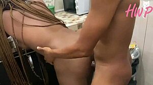 Rich man's houseboy rams wife with big cock kitchen yam festival 4k