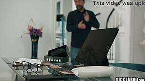 Stepdad claims big ass ebony teen destiny mira after taboo licks and rough fucks