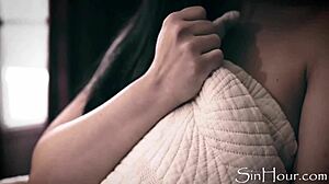 Girlfriend catches horny teen whitney wright fucking friend in garage tribbing punishment