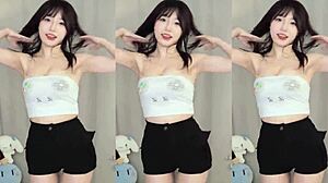KOREAN TWITCH SLUT DANCES WITH MASSIVE ASIAN TITS BOUNCING!