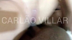 slutty blonde rides negao's monster cock hard