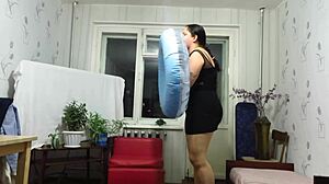 Milf Looner Inflates Beach Fetish Circle With Big Tits