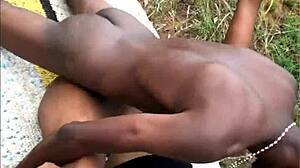 ebony babes take huge cumshots on thick asses in hot homemade compilation