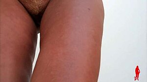 blonde milf flashes hairy pussy and natural tits in hot webcam exhibitionist tease