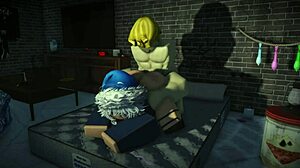 roblox monster cock fucks big tits bitch pussy hard