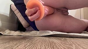 italian milf artemisia love stretches asshole in hot solo anal masturbation