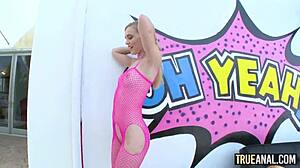 Petite Blonde Alex Grey's Skinny Ass Gaped and Destroyed in True Anal with Cum Swallow Finish