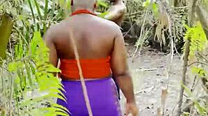 king rules forest fucking bardie with cucumber up wet hairy ass part 1