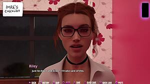 riley gives steamy handjob in college kings game