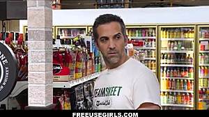 Freeuse Skinny Blonde Teen Frozen for Customer Pussy Use!