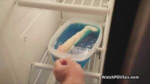 girlfriend's dildo prank turns into my deep anal pounding pov