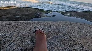 barefoot beach feet fetish exposed for podolatras lovers