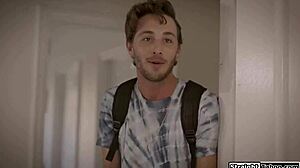 BFF Convinces Stepbro to Fuck Blindfolded Virgin Stepsis in Lingerie Threesome