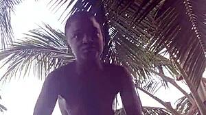 Crazybitch Teases Stepdad's Mansion With Outdoor Strip Sexiness!