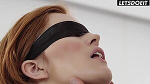 blindfolded jia lissa takes doggystyle pounding from behind