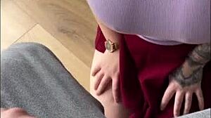 perfect college blonde olivia bay finally lets me grope her huge natural titties outdoors