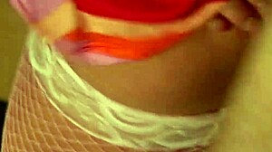 Super sexy busty blonde DOUBLE-TEAMED by co-workers desk pounding