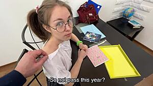 Lustful Student Fucks To Pass Daddy's Taboo Exam!