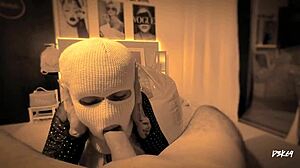 Deepthroat Blowjob Gagging on Cock with Massive Cumshot in POV