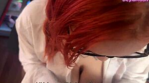 Woke by stepmom's dirty talk and pierced tits, wanna learn trading in her sexy work pussy play?