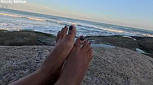 barefoot beach feet fetish exposed for podolatras lovers