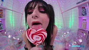 horny goth slut takes rough DOGGYSTYLE cock pounding