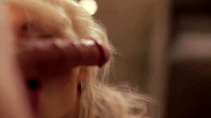 I savor this blonde babe's erotic oral handjob adventure