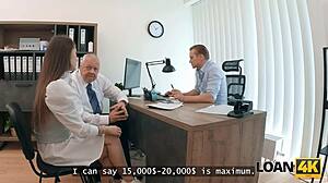 mina k teases her shaved pussy and tits for that big loan huh