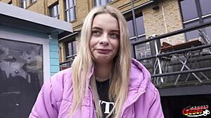 german scout picks up saggy tits nurse naomi for sloppy hospital casting fuck