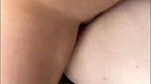 perfect college blonde olivia bay finally lets me grope her huge natural titties outdoors