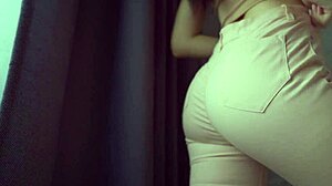 Jeans-Clad Bare Ass Worship: Perfect Big Booty Jerk-Off Fetish