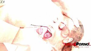 Tiny polly petrova takes monster cocks double penetration