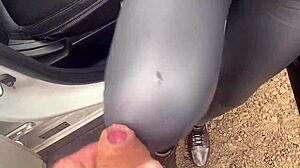 Curvy Latina Housewife Risks Outdoor Public Deepthroat Facial Cumshot