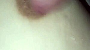 gretala shoves huge dildo cock between her massive tits