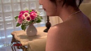 Ready for this brunette jav babe's steamy blowjob turning passionate?