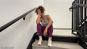 sad stepmom picks up stranger rides him with big ass tits bouncing