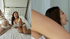 Agatha Vega and Nicole Doshi Take Pussy Ass Fucks from Christian Clay with Toys
