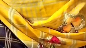 Desi Country Girl's Dirty Hindi Piss Bath in Public